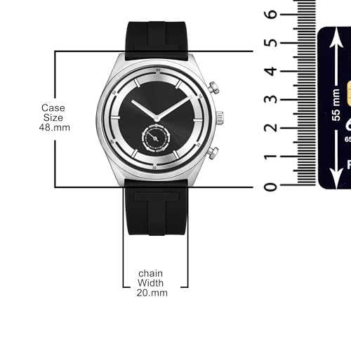 Image of styledose Men's Watch Analog Quartz with Chronograph & Silicone Strap -Casual & Formal Wrist Watch for Men