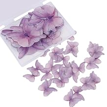 48Pcs Edible Butterflies for Cake Decorating, Edible Wafer Paper Butterflies Cupcake Topper Cake Decorations, Colorful Butterfly Cake Toppers for Wedding Birthday Party Cupcakes Decorating Supplies
