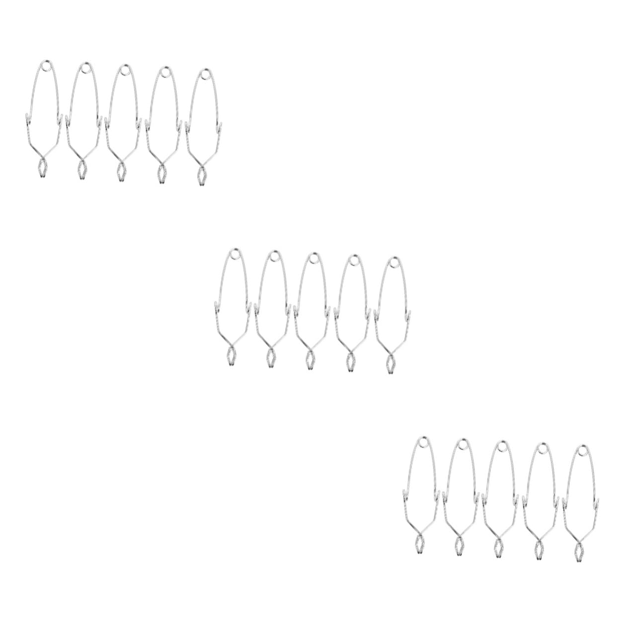 Pinces à tubes à essai en fer PRETYZOOM avec supports inclinés et couvercles | Lot de 15 pcs