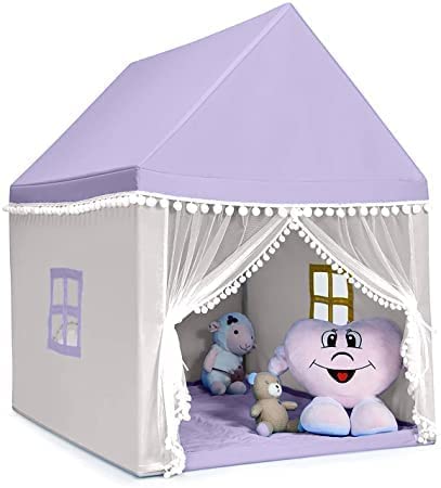 Santguru Enterprise Jumbo Size Light Weight Kids Play Tent House for 3-13 Year Old Kids Girls and Boys (Plain Purple) (B0C3W9DC5J) Amazon Price History, Amazon Price Tracker