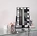 Rebel Poppy Hollywood Makeup Vanity Mirror with Lights, with LED bulbs and Phone Holder, Dimmable Cosmetic Table Mirrors with 360 Swivel, 14â€ x 19â€