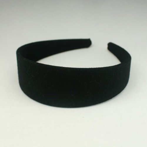 Annielov 40 mm (1/2 ") diadema plástico cubierto con tela de lino de algodón de ancho Diademas Accesorios para el pelo diadema alice banda # 2289