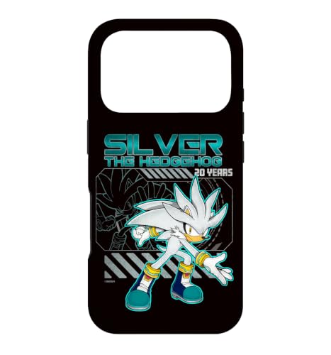 Silver the Hedgehog 20 Years Anniversary Distressed Case for iPhone 17 Pro
