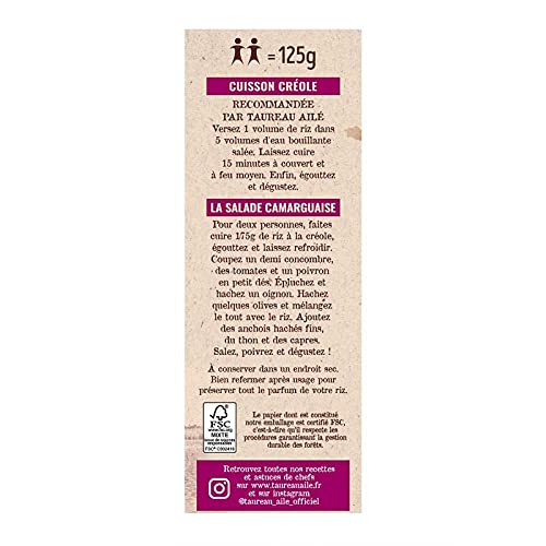 TAUREAU AILE - Riz Parfume Camargue 500G - Lot De 4 - Livraison Gratuite