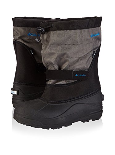 Columbia Girls Powderbug Plus Ii Snow Boot, Black/Hyper Blue, 6 Toddler Us #TOP6