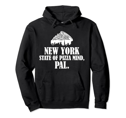 New York state of Pizza mind, pal Sudadera con Capucha
