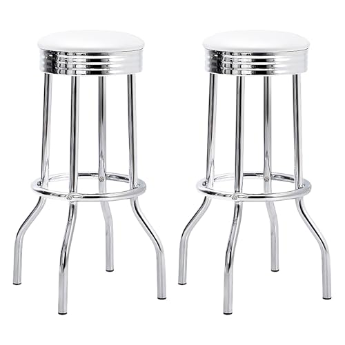 CARTESIAN Retro Chrome Bar Stools