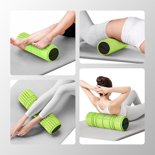 PROIRON Rouleau de Massage 42 CM Foam Roller pour Trigger Point Massage Arbre de Mousse Relaxation Musculaire Rouleau de Massage Fitness Yoga Pilates de Roue Rouge – Image 6