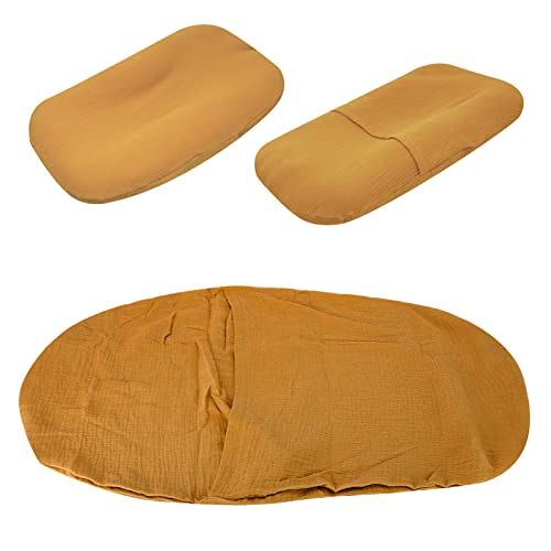 Baby-Liegenbezug, Snuggle Me-Liegenbezug, Neugeborenen-Liegenbezug, Atmungsaktiver, Abnehmbarer Reise-Schonbezug für Neugeborenen-Liege, Neugeborene Must Have Essentials (Kurkuma)