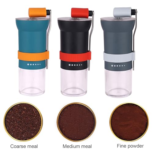 Molinillo de café manual multiusos portátil con molino cerámico ajustable para casa 4