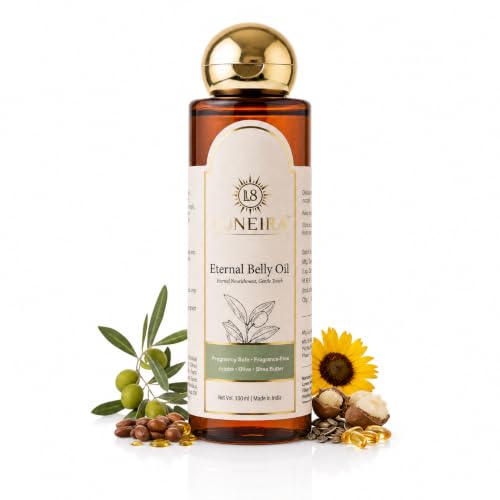 Image of Eternal Belly Oil for Pregnancy & Postpartum | 100% Plant-Based Stretch Marks Oil with Jojoba, Olive, Shea Butter & Vitamin E | Hormone-Safe, EDC-Free, Paraben Free | 100ml