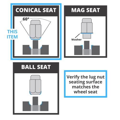 12X1.5 Bulge Acorn Spline Lug Nuts 1.38" 6 Lug Install Kit Black #TOP4