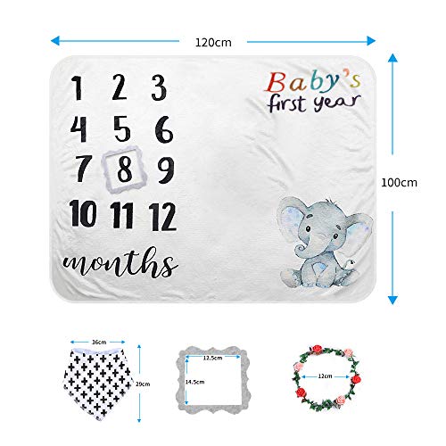 最安値 撮影シーツ ベビー 毛布 赤ちゃん新生児 百日記念日 背景布 撮影毛布 ふわふわ 柔らかい かわいい フラノ 敷物 寝相アート 出産祝い 誕生日プレゼント お花の冠 ベビービブ 付き 象のパターン の価格比較