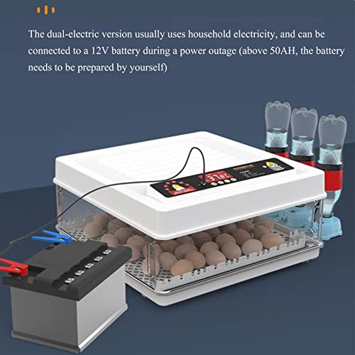 AJLDN Brutmaschine Vollautomatisch Hühner 24 Eier Brutgerät, Eier Inkubator mit automatischem Eierwender, Feuchtigkeits… – Bild 6