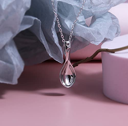 Helen De Lete Exquiste Love Hearts Spoon Sterling Silver Choker Necklace #TOP3