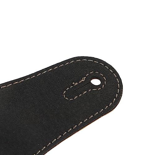 Sangle de guitare en cuir nubuck Pilipane avec broderie élégante