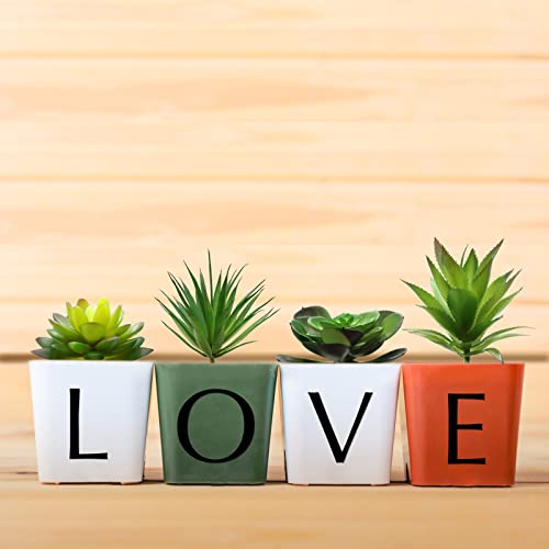 Hecaty 5 Pcs Large Size Faux Succulents Set,Realistic Large Fake Succulents,Artificial Hanging Ornaments Fleshed Plant Textured For Home Garden Wedding Party Decoration #TOP6