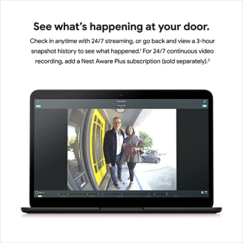 Google Nest Doorbell (Wired, Renewed) — view 5