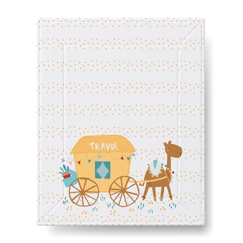 Image of Tidy Sleep Baby Changing Mat - Waterproof, Foldable, Padded Diaper Changing Sheets for Newborns & Infants - Little Finder (65 cm x 45 cm)