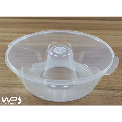 Forma Para Bolo Pudim de Microondas Com Tampa em Plástico