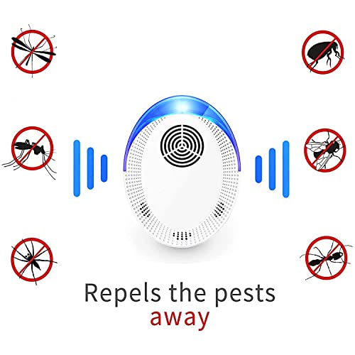 Bocianelli Ultrasonic Pest Repeller 6 Packs,Electronic Pest Repellent Plug in,Indoor Repellent Anti Mouse, Roach, Ants, Mosquito Control,Insect Repellent for Home, Office, Kitchen,Warehouse, Hotel