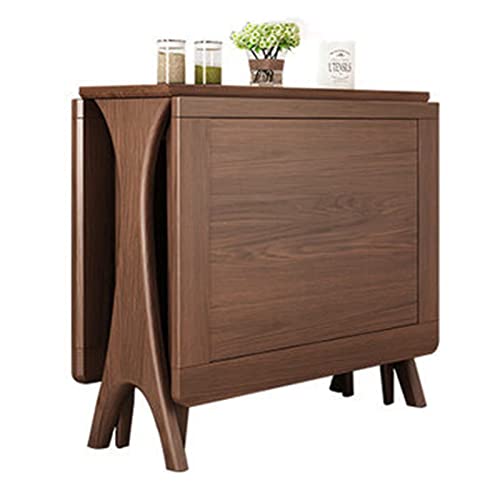 Mesa de Comedor 100% Madera Maciza, Mesa De Isla De Cocina para Apartamento Pequeño, Plegable Que Ahorra Espacio (Color : Style 2, Size : 145x80x75cm)