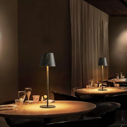 Irotine 1-Pack Copper Led Cordless Table Lamp, Rechargeable Battery Desk Lamp 3W 5000Mah Battery Operated, Ip54 Waterproof|3000K Warm Light|Stepless Dimming Outdoor Table Lamp For Restaurant/Dinner thumb #7