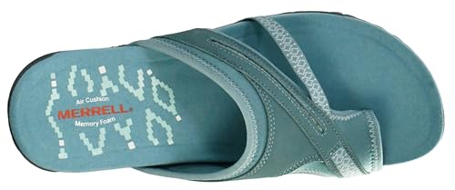 Merrell Merrell Women's Terran Post II Sandal, Blue Smoke, 8