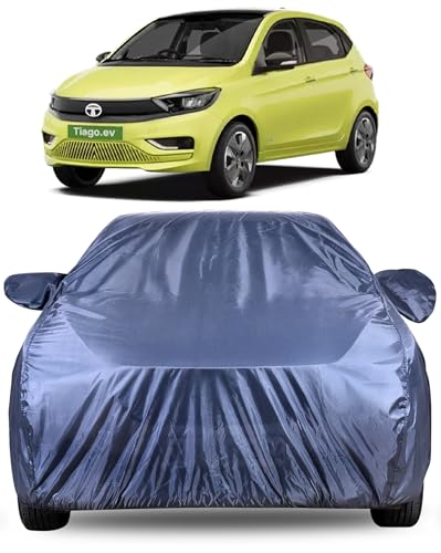 Image of Autofact Premium Car Cover for Tiago EV | All Weather Water-Resistant Full Body Car Cover | Light-Weight Triple-Stitched Outdoor Shield with UV Protection, Dustproof & Heat-Resistant