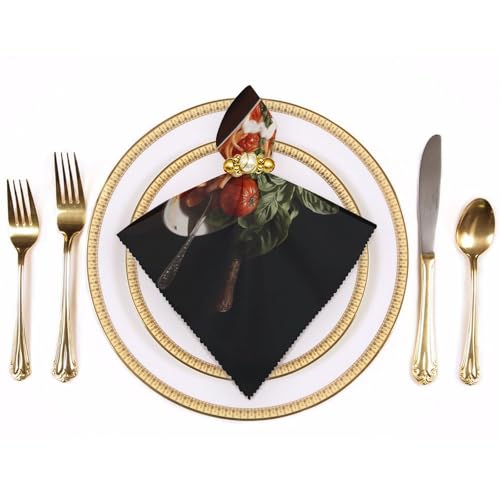 Servilletas de Tela Cuadradas de Poliéster Floral 6 Unidades miniatura 3