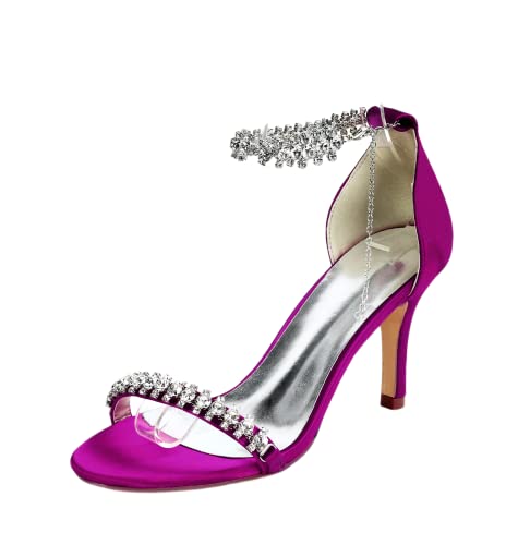 Chaussures de mariage confortables à talon ouvert de 8,5 cm pour éviter les douleurs