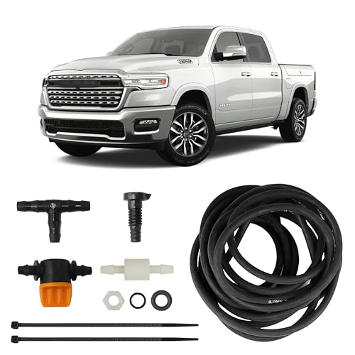 ClearVU Rear Camera Washer System fits 2019-2026 RAM 1500/2500/3500 | Complete DIY Installation | Durable High & Low Temperature Tubing | Convenient Lens Cleaning | Made in the USA