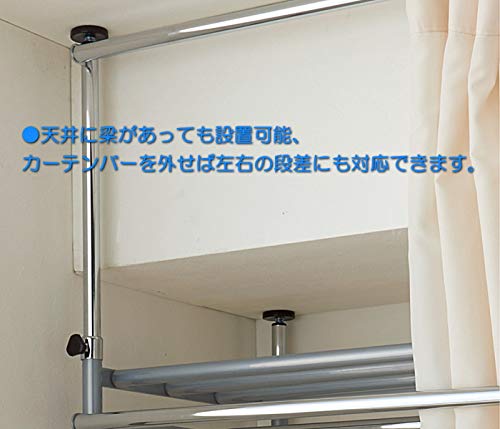 Amazon｜ツッパリ クローゼット ハンガー ラック フロント