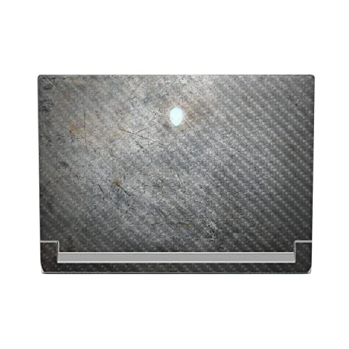 MightySkins Carbon Fiber Skin Compatible with Alienware X17 R2 (2022) Full Wrap Kit - Shadow Concrete | Protective, Durable Textured Carbon Fiber Finish | Easy to Apply | Made in The USA