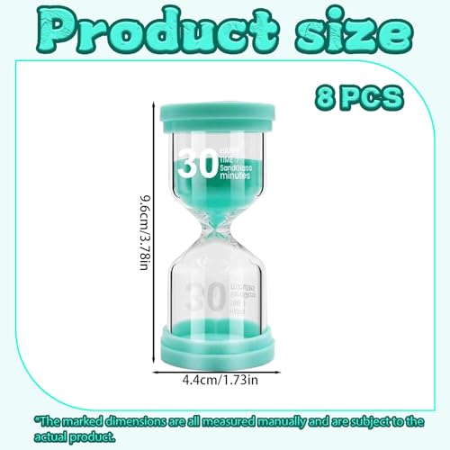 Image of Sand Timer 30 Minute, Sand Clock, Hour Glass Sand Timer Sand Clock Sandtimer Classroom Games Home Kitchen Officesand Clock Timer for Room Hourglass
