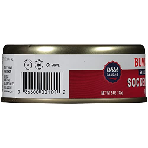 Image of Bumble Bee Skinless & Boneless Salmon in Water, 5 oz Can (Pack of 12) - Wild Caught Sockeye Salmon - 21g Protein per Serving - Gluten Free, Kosher
