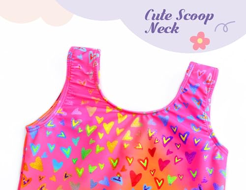 Girls Swimsuits Kids One Piece Sleeveless Swimwear Skirted Bathing Suit Summer Swim Dress with UPF 50+ Sun Protection3