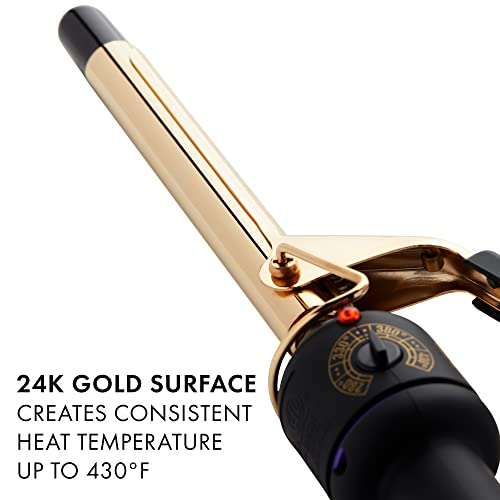 Hot Tools Pro Artist 24K Gold Curling Iron | Long Lasting, Defined Curls (5/8 In) #TOP2