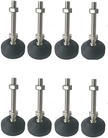 KETTEL 8-Piece Set of Leveling Feet, Adjustable Furniture Levelers, Nylon Leveling Feet, Non-Slip Furniture Threaded Feet (Color : D40*M8*100MM)