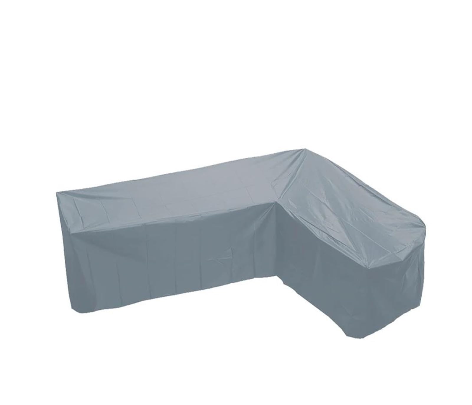 Housse de canapé d'angle de jardin grise L 260x192x82cm étanche