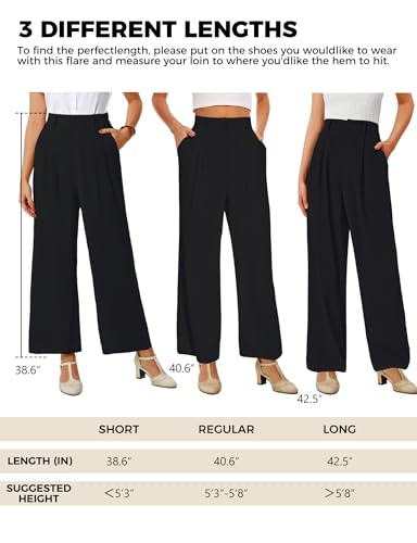 Buauty Wide Leg Dress Pants High Waisted Business Work Casual Pants Suit Long Straight Trousers Dressy Outfits Slacks3