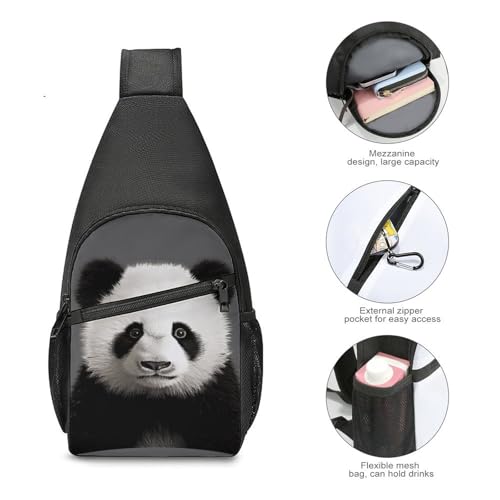 Bolso bandolera ligero Panda Bear para senderismo miniatura 5
