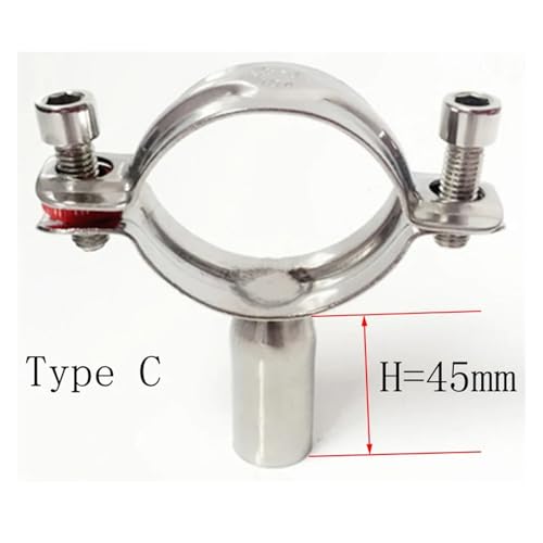 Support de collier de serrage pour tuyau SS304 de 70-76mm avec embase fixe - 5