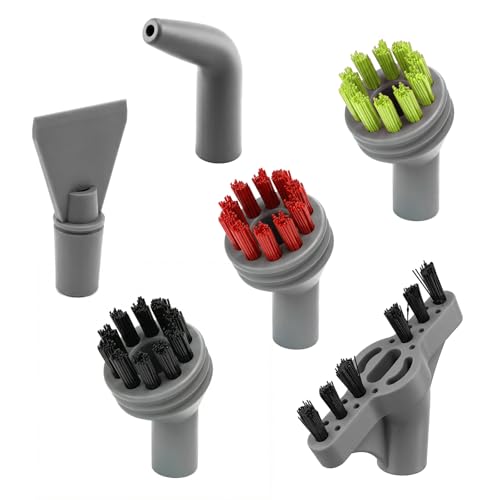 6 Pack Steam Cleaner Brush Attachments for Tile & Grout,Includes Scraper & Brushes,Compatible with Bissell SteamShot 39N7A 39N7V 2994B, with Perfect Seal Design