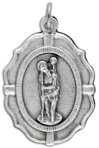 Pack of 5 - Large St. Christopher Medals, Parton Saint of Travelers 1 1/4