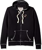 True Religion Men's Buddha Logo Zip Hoodie, Black, L