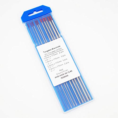 B.W.P 2% Thoriated Tungsten Electrodes Mixed 0.040