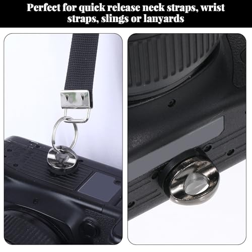 2 Stück 1/4\ Kamera Befestigungsschraube, Qr-Platte und Stativ Zubehör, Adapter-Schraube für Kameragurt D-Ring, Schraube für Tragegurt, Tripod und mehr