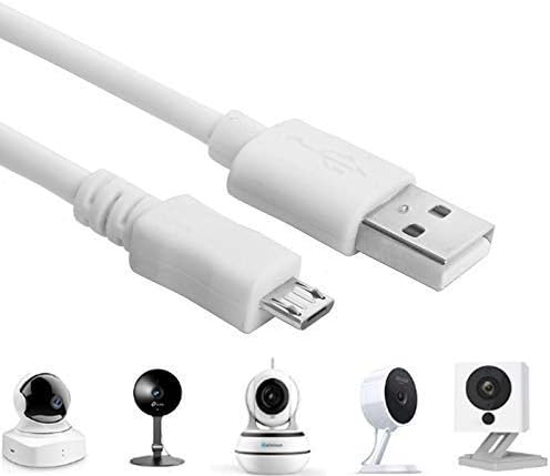 Power Cable for WyzeCam,WyzeCam Pan,YI Camera,NestCam Indoor,Netvue,KasaCam Indoor,Furbo Dog,Blink,USB to Micro USB Charging Cord for Security Camera (10M)