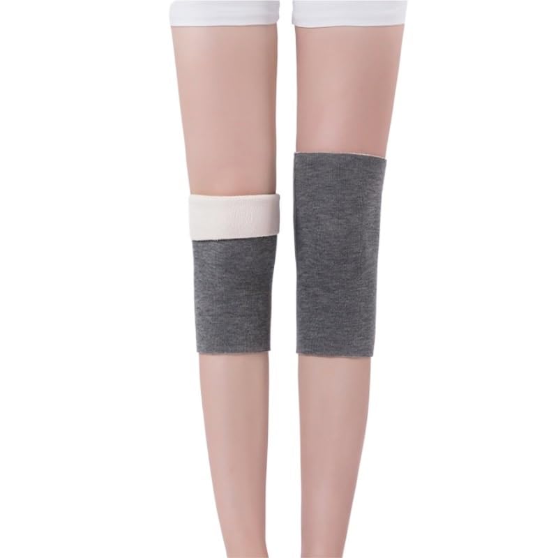 Lambskin Thick Knee Protection Winter Warmers for Both Men Women with Anti Slip Properties